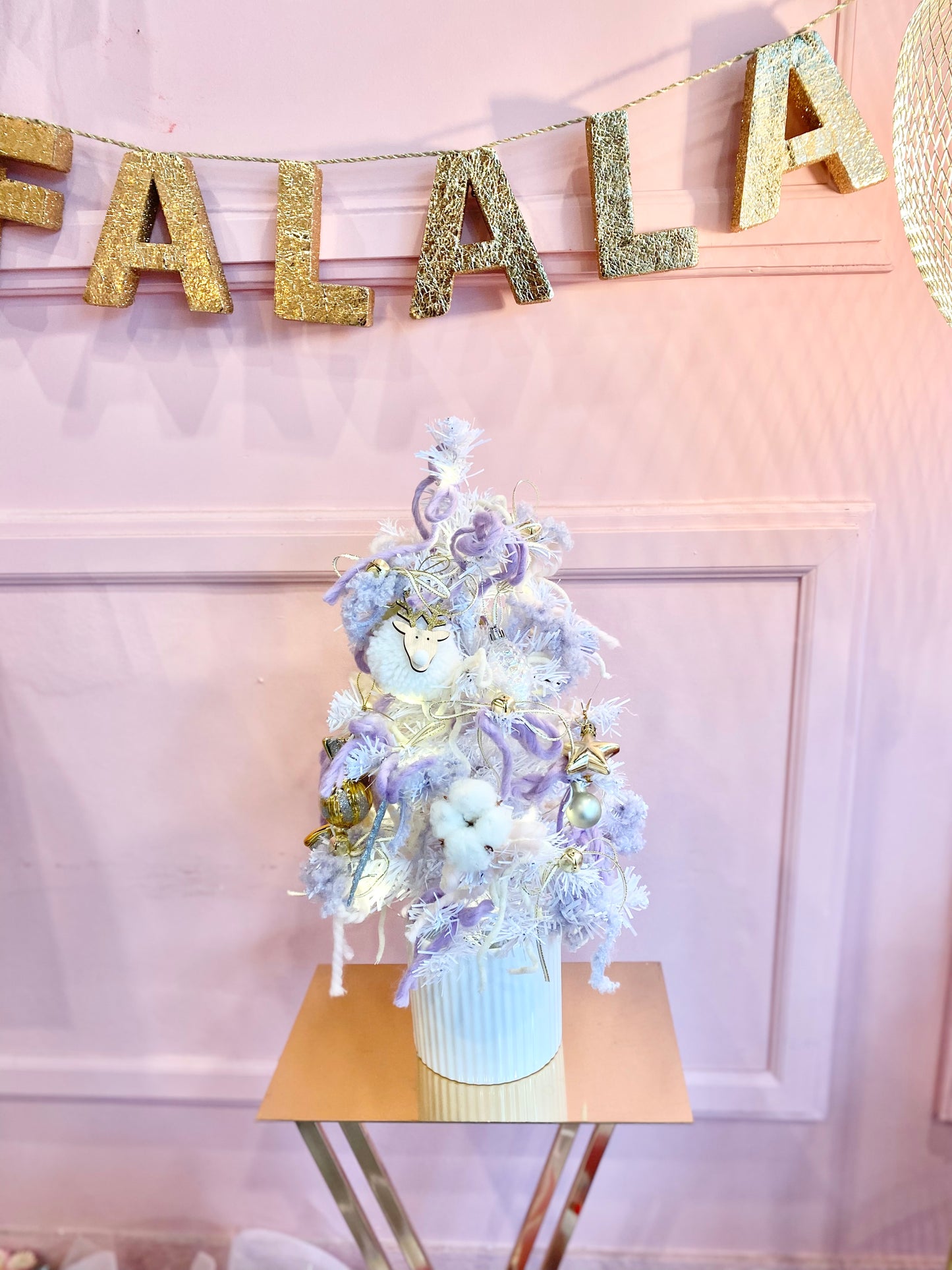 [🎄Tax-Free] Holiday Mini White Tree🌟- Lavender 💜