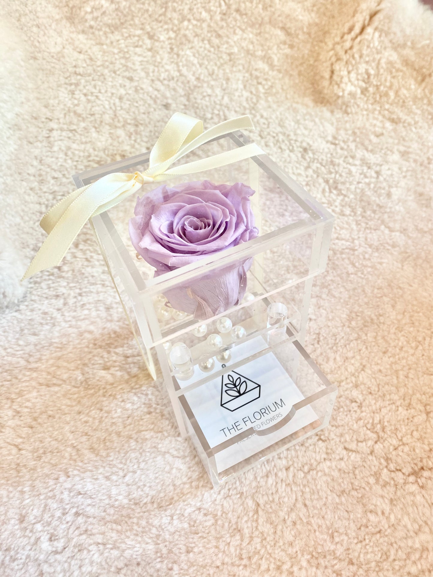 [ n e w ✨]Preserved Rose Jewelry Box - Purple